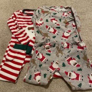 Black Santa Holiday Pajamas 5T